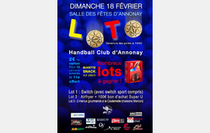 Le HBCA organise son loto !